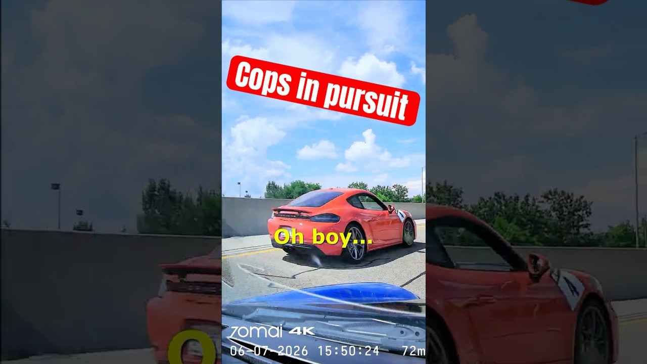 70mai Captures a Cayman GTS Chased Down by Police