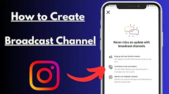 How to Create Broadcast Channel on Instagram in iPhone [ If Option not Showing ] thumbnail