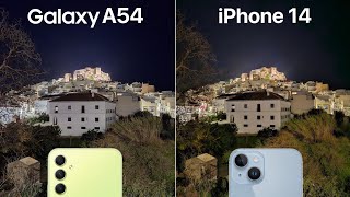 Samsung Galaxy A54 VS iPhone 14 Night Mode Camera Test