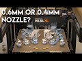 Prusa xl  06mm vs 04mm nozzle comparison