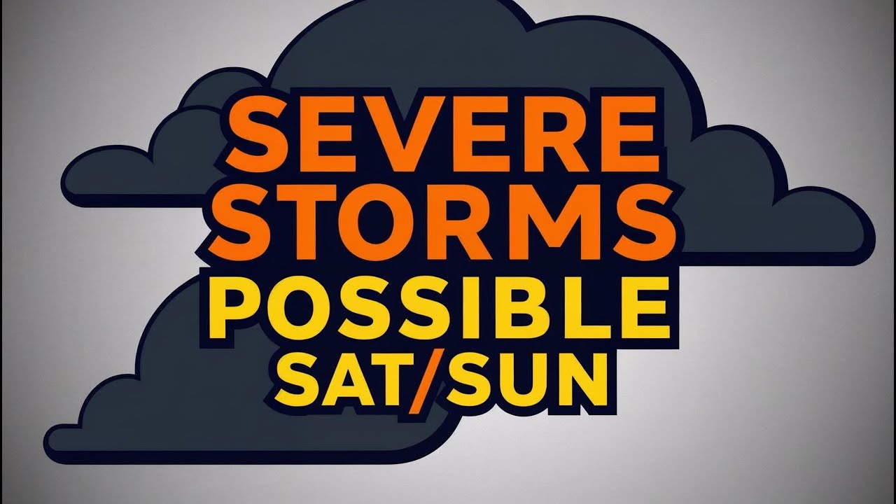 Some severe storms possible by Saturday and Sunday - YouTube