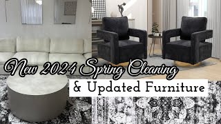 2024 SPRING CLEAN WITH ME | SPRING LIVING ROOM REFRESH NEW ACCENT CHAIRS PLUS RUG