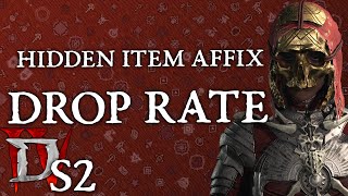 NEW Diablo 4 Affix Drop Rate Discovery!
