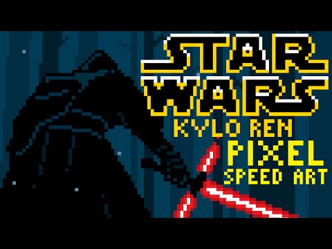 Star Wars Kylo Ren Pixel Speed Art by PXLFLX