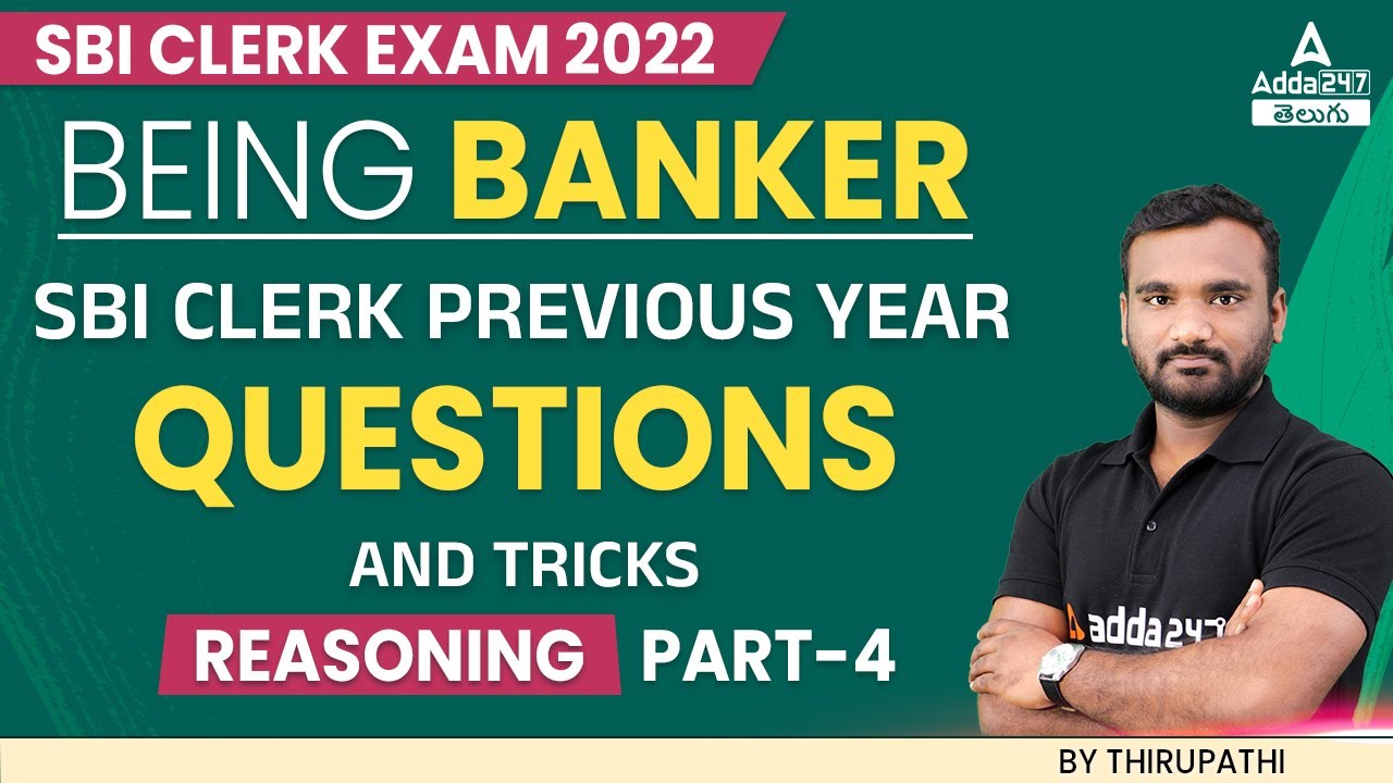 Sbi clerk previous year question paper in telugu sbi clerk previous
