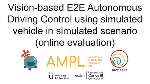 Vision-based E2E Autonomous Driving Control using Simulated Vehicle in Simulated Scenario