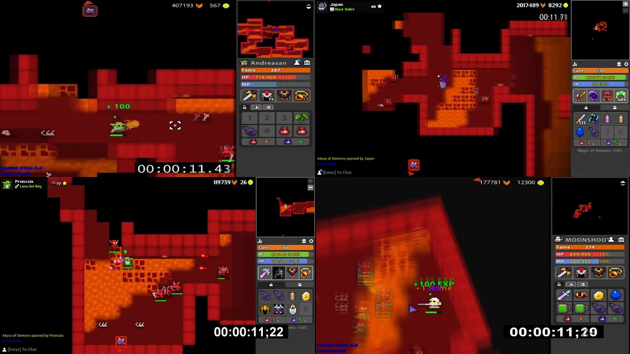 Top 4 Entries Side by Side - Abyss Runner - YouTube