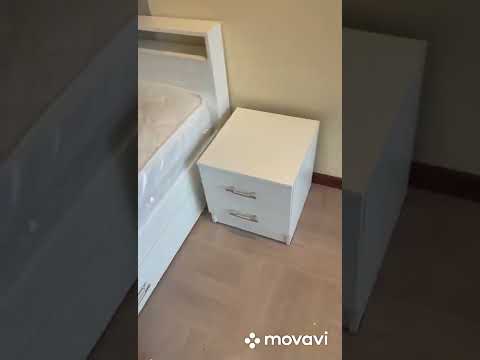 Кровать Саломея с ящиками, Матрас Премиум , Тумба