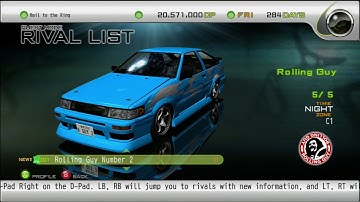 IMPORT TUNER CHALLENGE   XBOX 360   Video 001 of 055   RIVAL LIST   ROLLING GUY