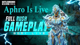 Conqueror Rank Push Day 1 New Season challange | Bgmi Live | Aphro is live #rankpush #bgmilive #live