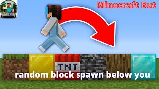 Minecraft, But Random Blocks Spawn When You Walk...