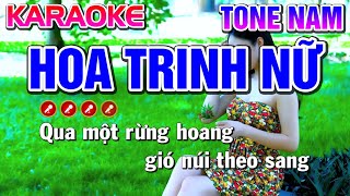 Hoa Trinh Nữ Karaoke Bolero Nhạc Sống Tone Nam ( BEAT CHUẨN ) - Tình Trần Organ