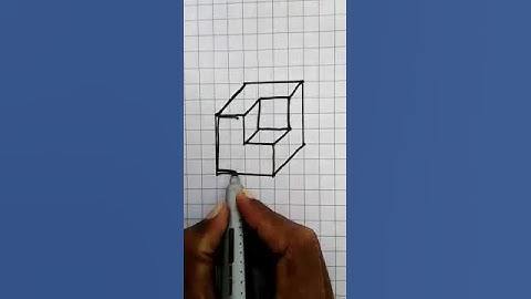 Optical illusion cube 3d #cube #cubecraft #drawing