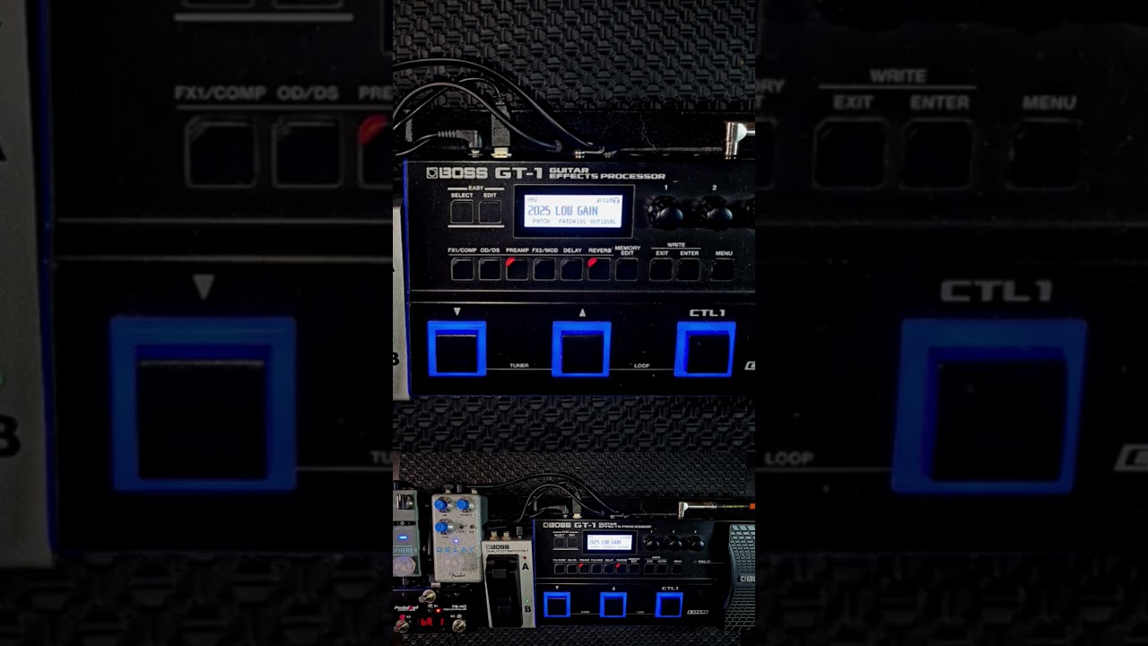 BOSS GT1 LOW GAIN OD SOUNDS - YouTube