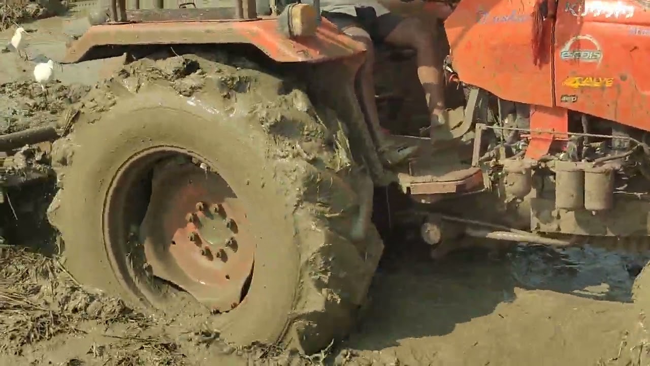 5502 Kubota tractor work ()paddy 