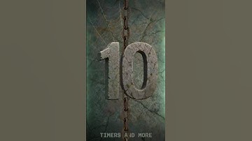 10 Second Halloween Countdown – Tombstone Numbers & Chains 👻⏳