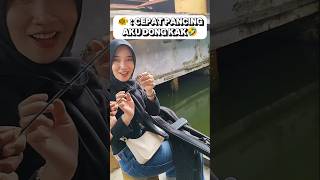 Ikannya gak sabar pingin dipancing🤣 #mancing #fishing