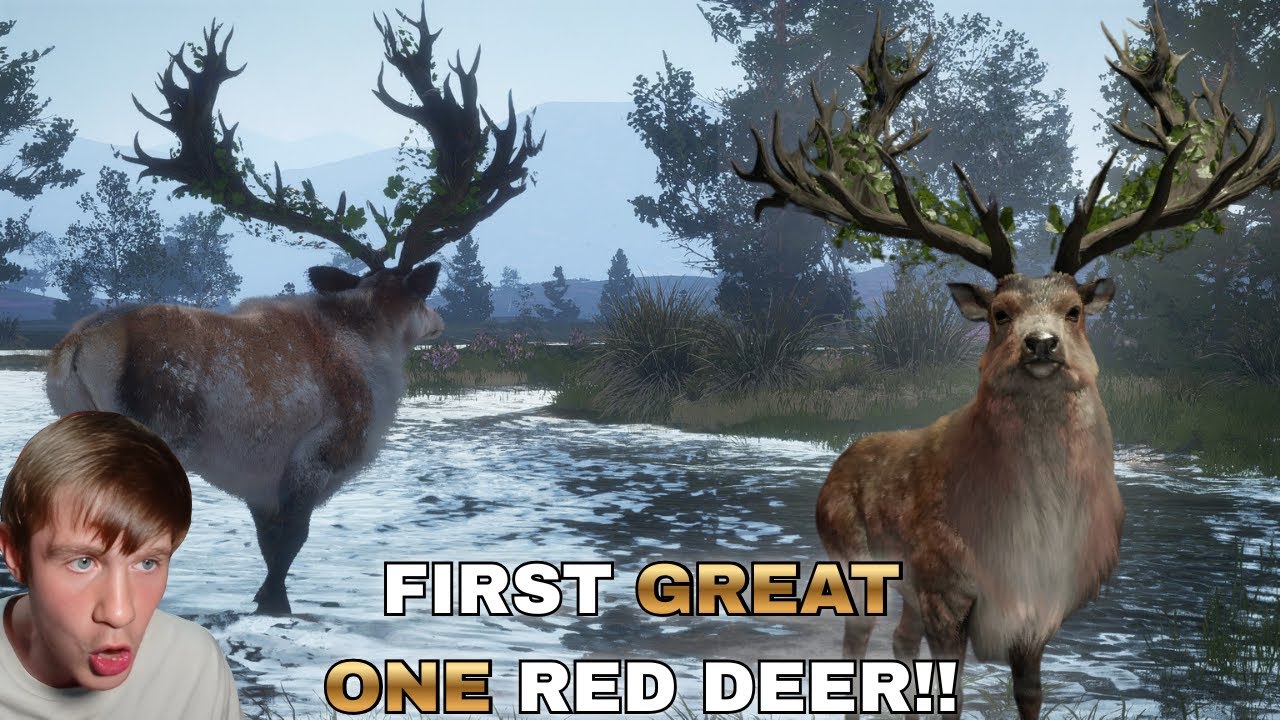 TAKING DOWN MY FIRST EVER GREAT ONE RED DEER!! theHunter: Call of the Wild