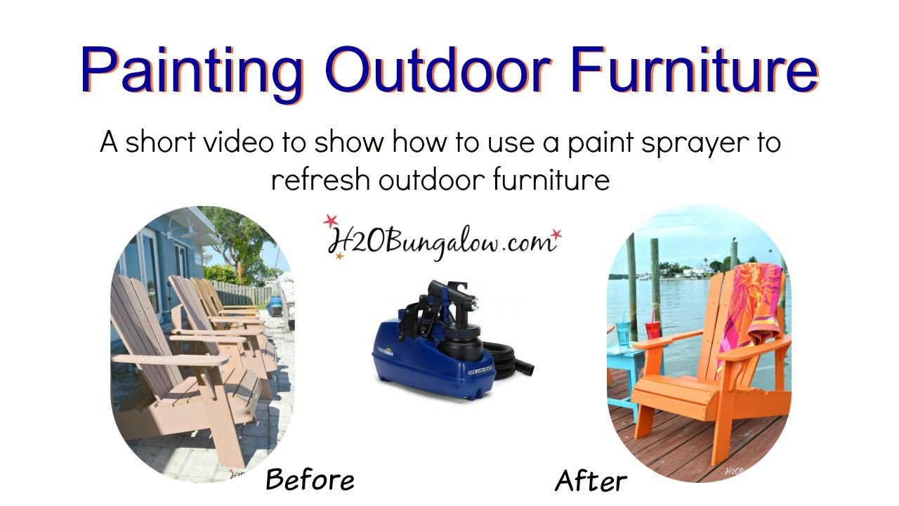 Painting Outdoor Furniture With The Finish Max Pro Paint Sprayer by