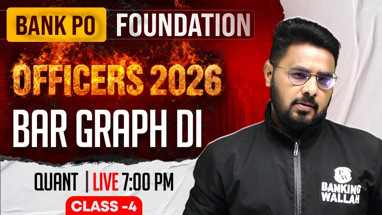 IBPS /SBI /RRB PO Quants 2026 | Bar Graph DI for Bank Exam | Quant by Sumit Sir