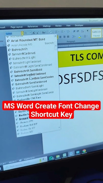 ms-word-create-font-change-shortcut-key-viral-msword-excel-computer