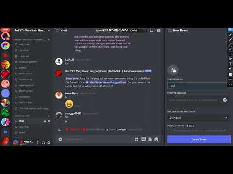 How to make a thread with no people | Discord Tutorial