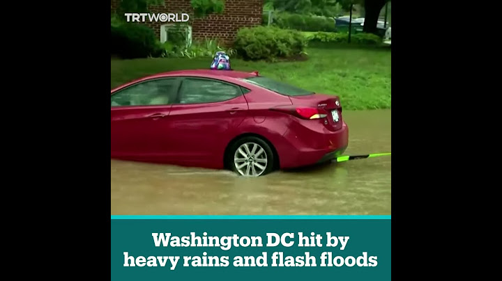 Washington DC hit by heavy rains and flash floods