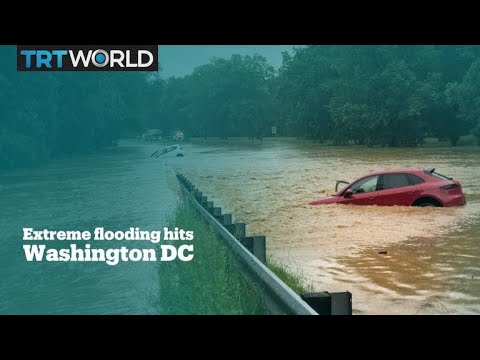 Washington DC hit by heavy rains and flash floods