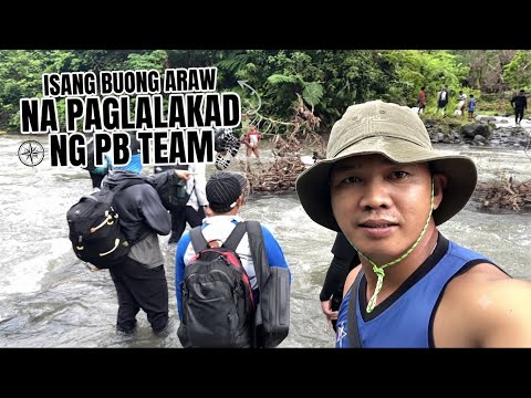 ANG BUONG ARAW NA PAGLALAKAD NG PUGONG BYAHERO TEAM KASAMA ANG MGA KATUTUBO 