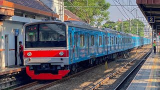 Sibuknya Kereta Api KRL Commuter Line di Stasiun Gang Sentiong! JR 205 Nambu, TM 6000, CC 206!