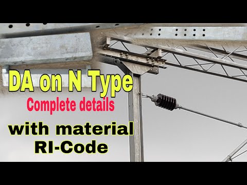 Drop Arm (DA) On N Type with material RI-Code and bolt / देखो जनो और लगा दो । Railway OHE