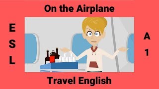 How to Order Food on an Airplane | Making Requests On the Airplane | Beginner Travel English