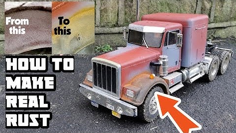 How to Make REAL RUST Weathering tips for models TAMIYA TRUCKS