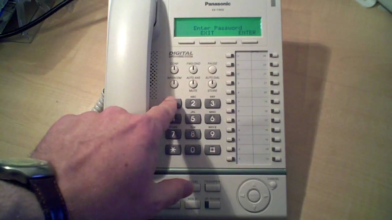 Time Change Panasonic KXTDA - YouTube