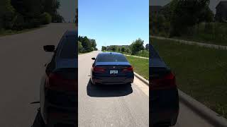 Stage 2 m550 revs - catless, dual resonator delete, stock muffler - OTS stage 2 Bootmod3 #bmw