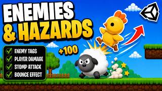 Unity 2D Platformer Tutorial #11 | Enemies, Hazards & Stomp Attacks