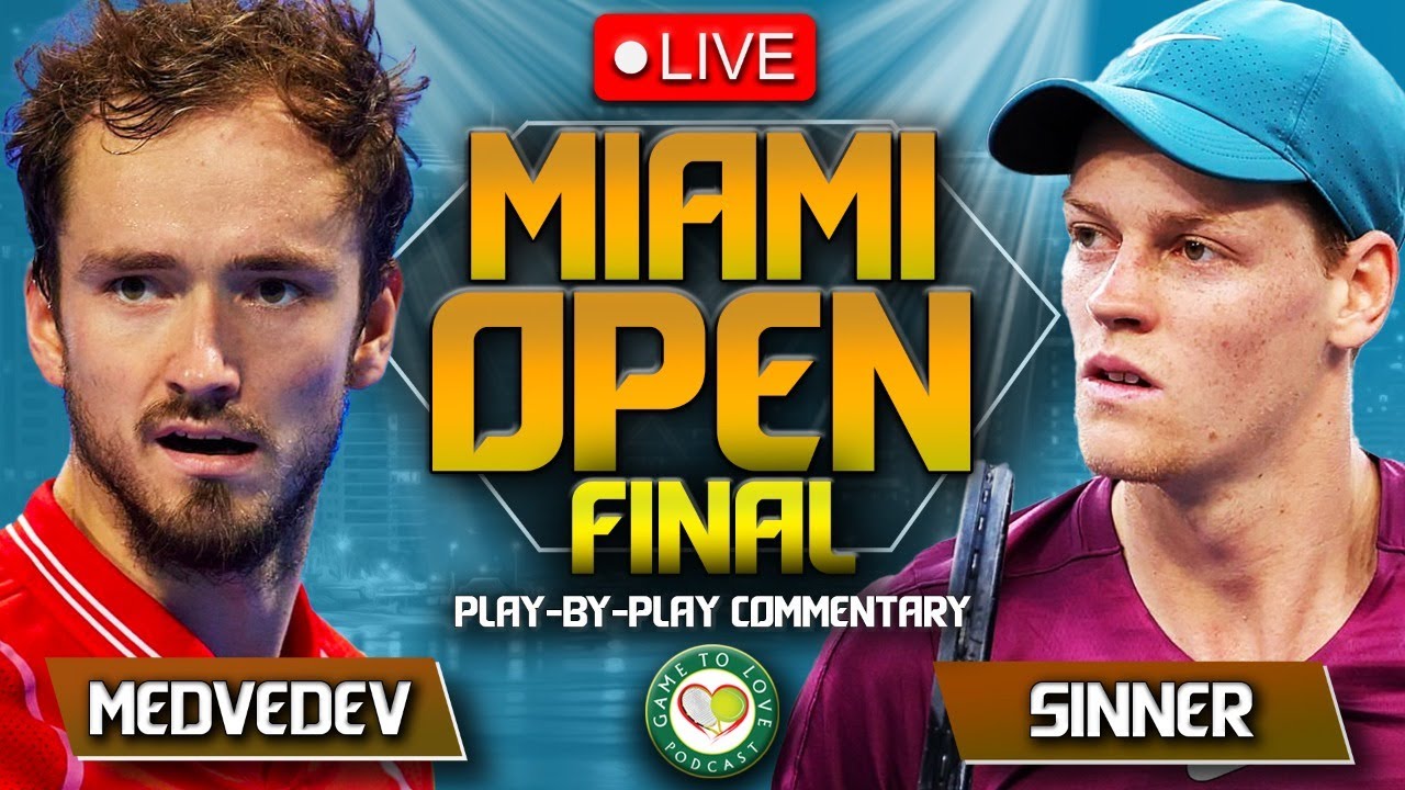 MEDVEDEV vs SINNER Miami Open 2023 Final LIVE Tennis Play-by-Play Stream 