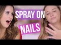 Spray On Nail Polish FAIL w/ Laura Marano (Beauty Break)