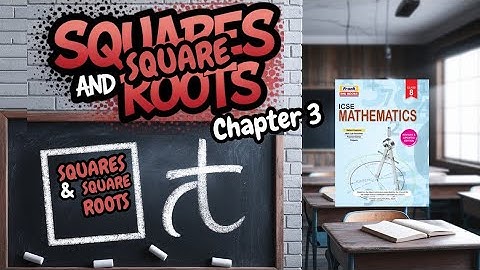 Frank ICSE Mathematics  Class 8 |Chapter 3 | Squares & Square Roots | Exercise 3.1 | P-1