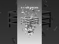 1 vs 5X128 Glass Pieces 3D Rigid Body Simulation