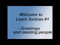 Learn Serbian #1 -Greetings and Meeting people