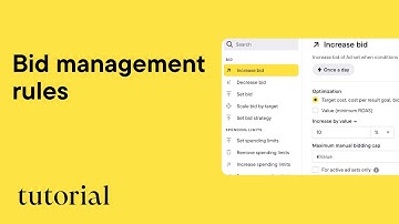 Create your own bid strategy with bid management rules in Bïrch