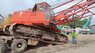 50 ton Sumitomo Crawler Crane Unloading without Ramp