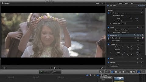 Customize Vignettes in FCPX