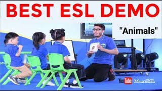 225 - ESL Demo Lesson | Animals Demo Tips | Teaching in China | New Demo By Muxi |