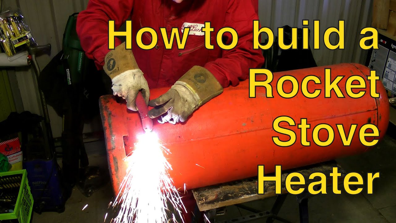 Rocket Stove Heater Build - YouTube