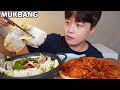 밀푀유나베 매운낙지볶음(ft.소면사리) 먹방 Mille-feuille Nabe & Stir-fried Octopus MUKBANG ASMR Real Sound Eating Show