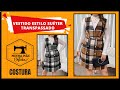 Vestido estilo suéter transpassado - costura