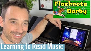 How to use the Flashnote Derby App teaching kids to read music Profile
