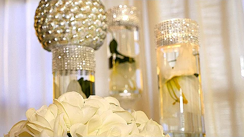 DIY | Dollar Tree Wedding Bling Centerpieces